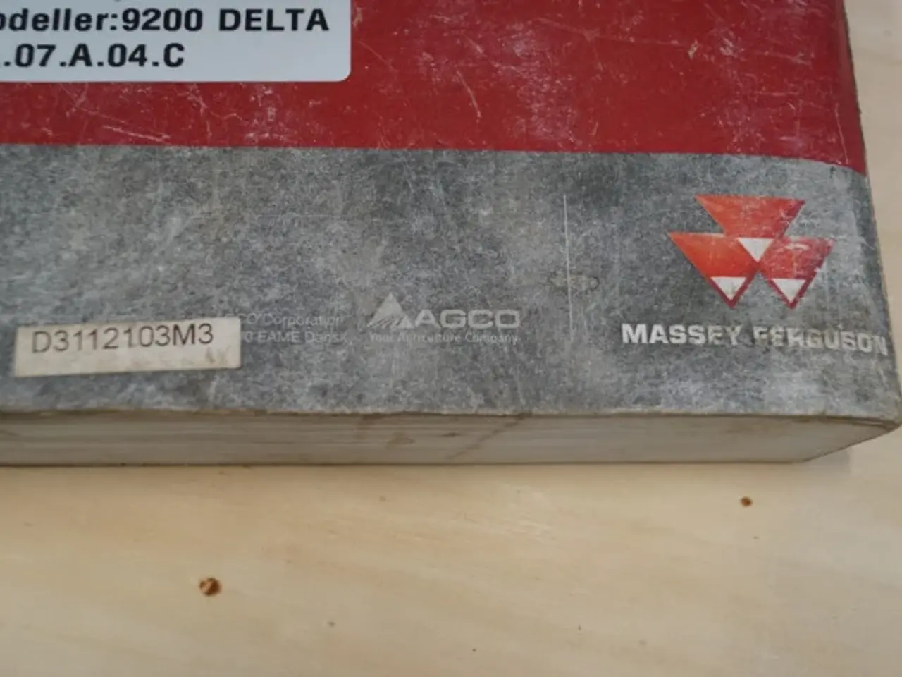 Billede 3 - Massey Ferguson 9200 Instruktionsbog 