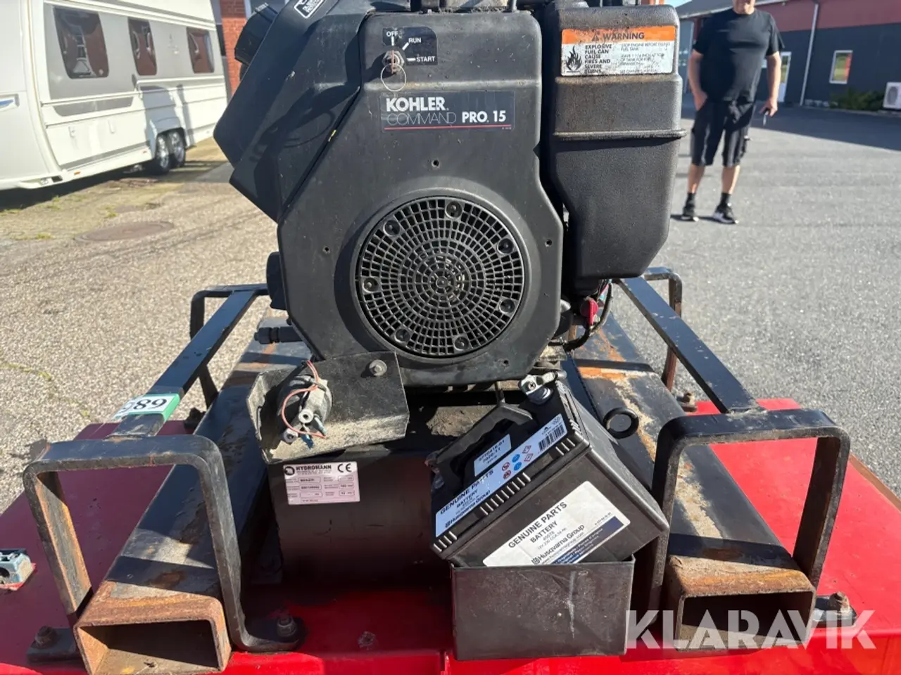 Billede 9 - Kost med opsamler Hydromann 1200 hydro-sweeper til gaffeltruck