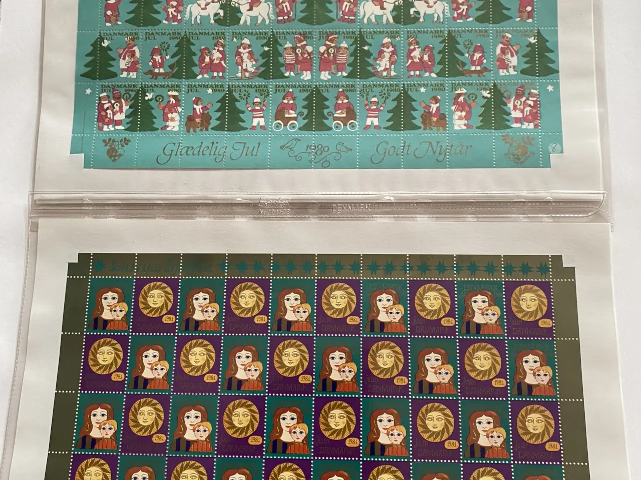 Billede 7 - Danmark julefrimærker ark og enkelte mærker