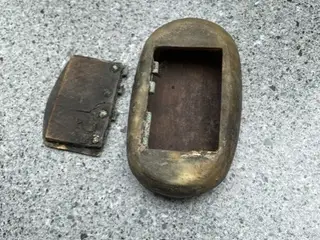 antik snusdåse af horn,