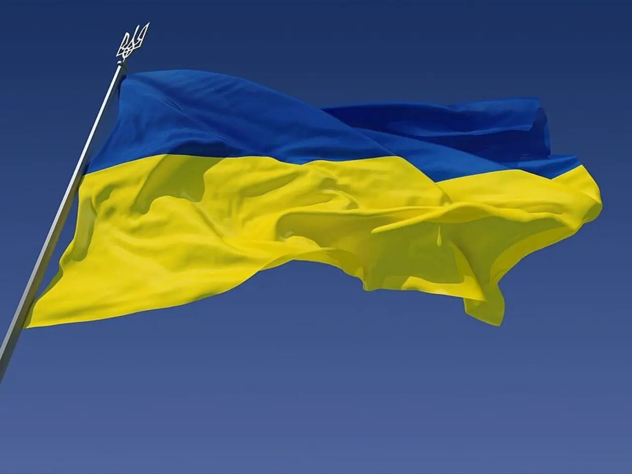 Billede 1 - Flag, Ukrainsk flag Ukraine flag 90x150cm
