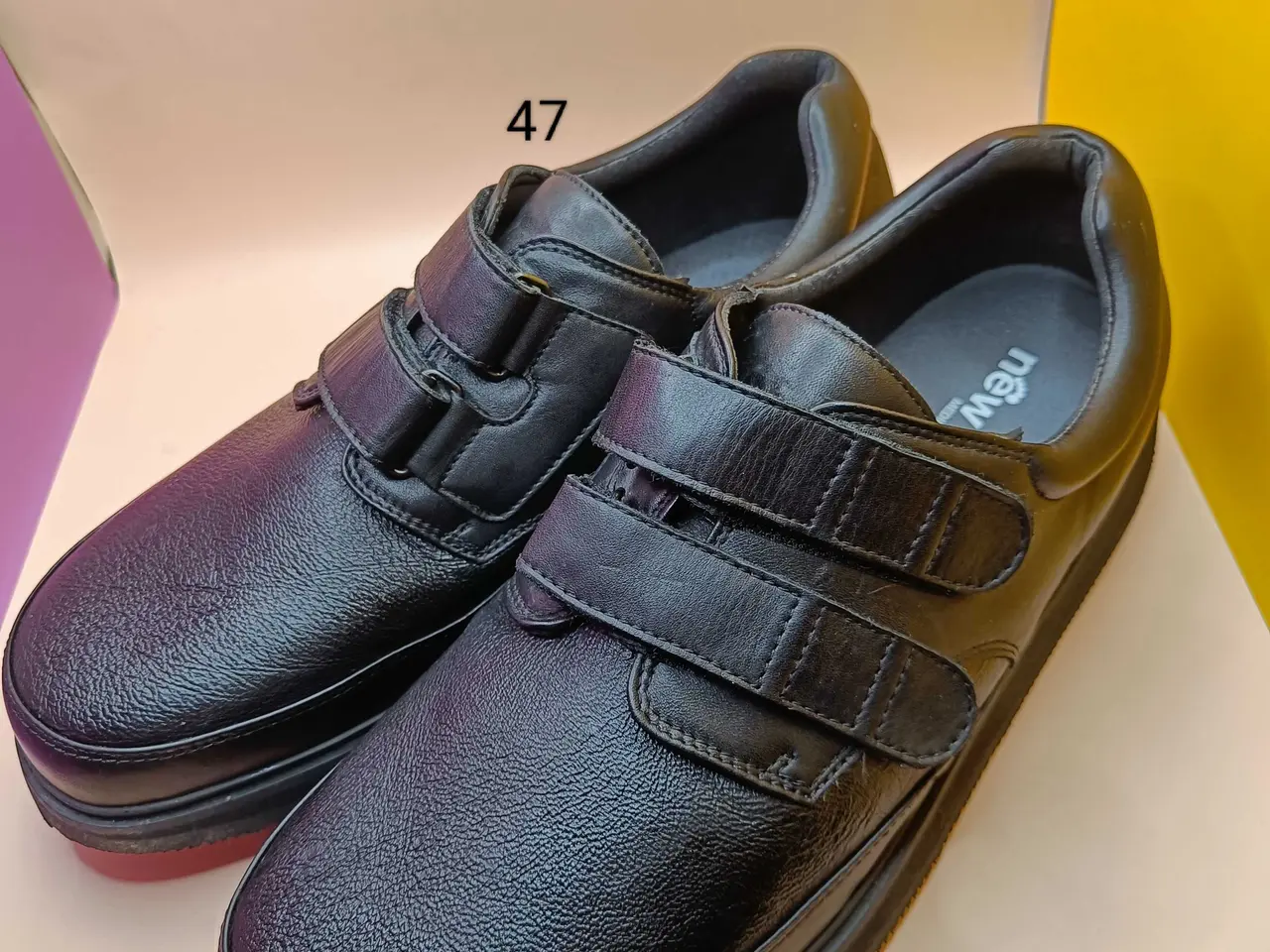 Billede 1 - New Feet sort læder sko 47str