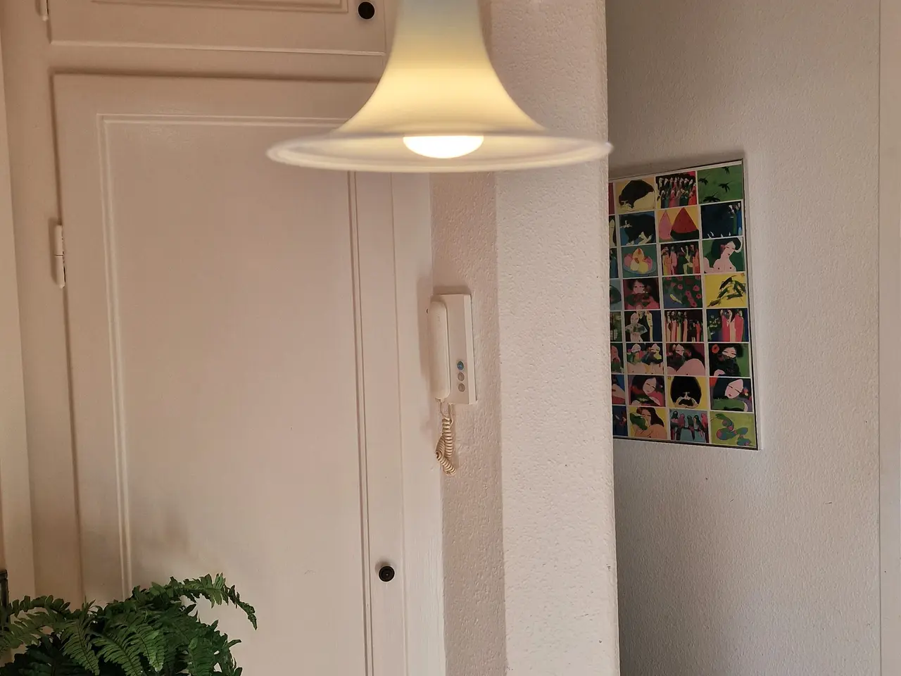 Billede 7 - Fin lille Holmegaard mandarin pendel.