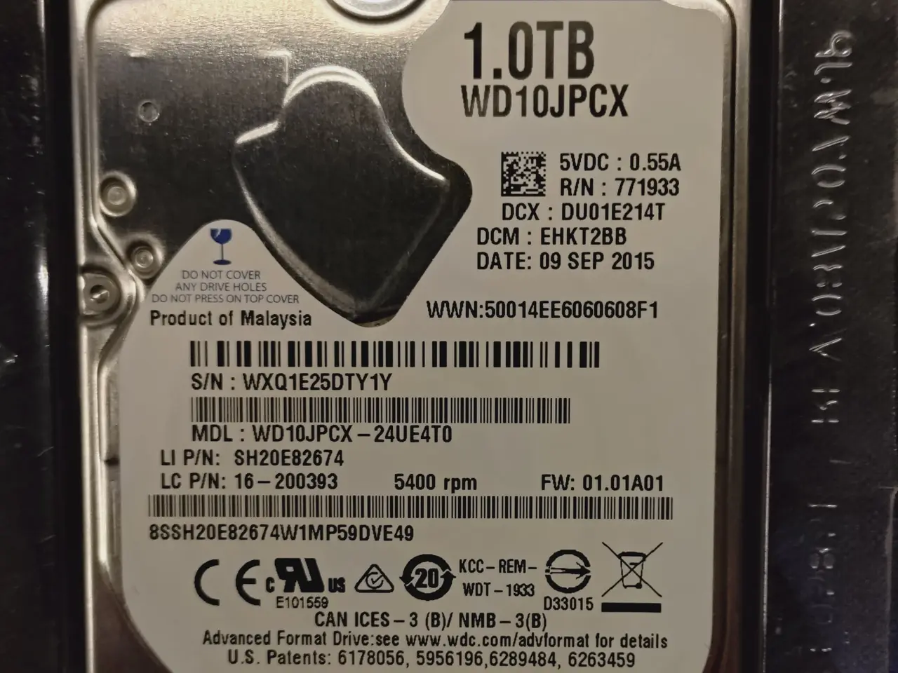 Billede 1 - WD Blue 2,5" harddisk 1 TB