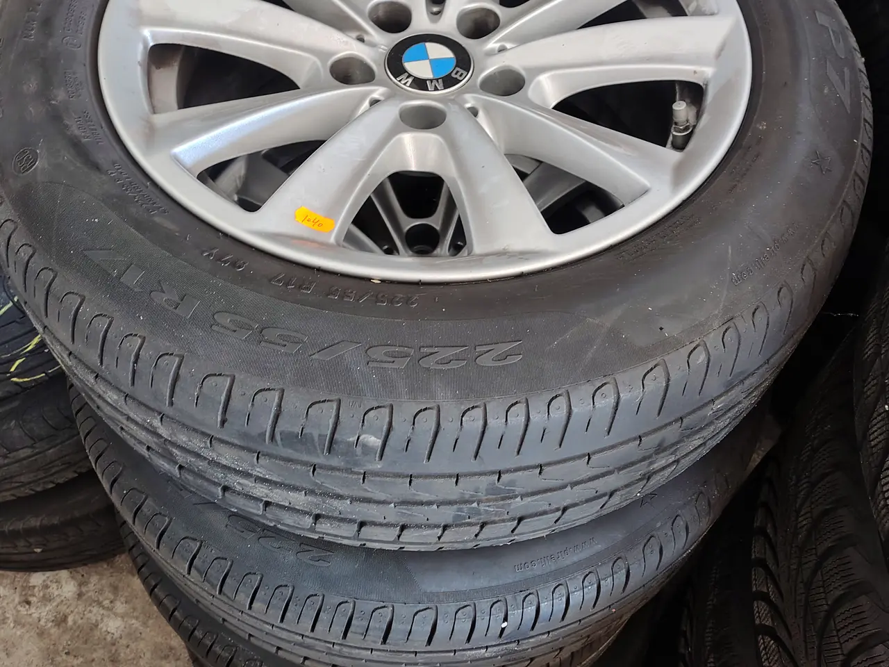 Billede 2 - Fire alufælge med dæk PIRELLI 225/55 R 17