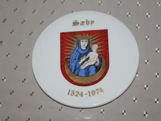 Bing & Grøndahl platte Sæby 1524-1974