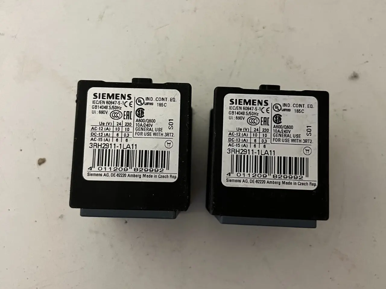 Billede 5 - parti 2 Siemens 3RH2911-1LA11 Auxiliary Contact
