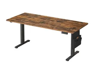 Elektrisk hæve-sænkebord 180 × 80 cm med memory - vintage brun