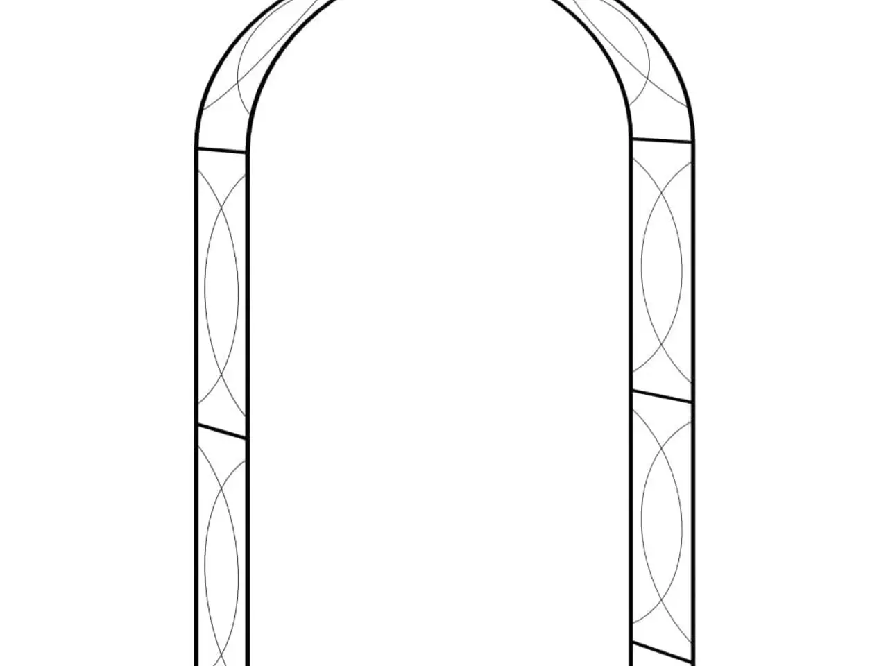 Billede 1 - Havebue i sort jern - 150 × 34 × 240 cm
