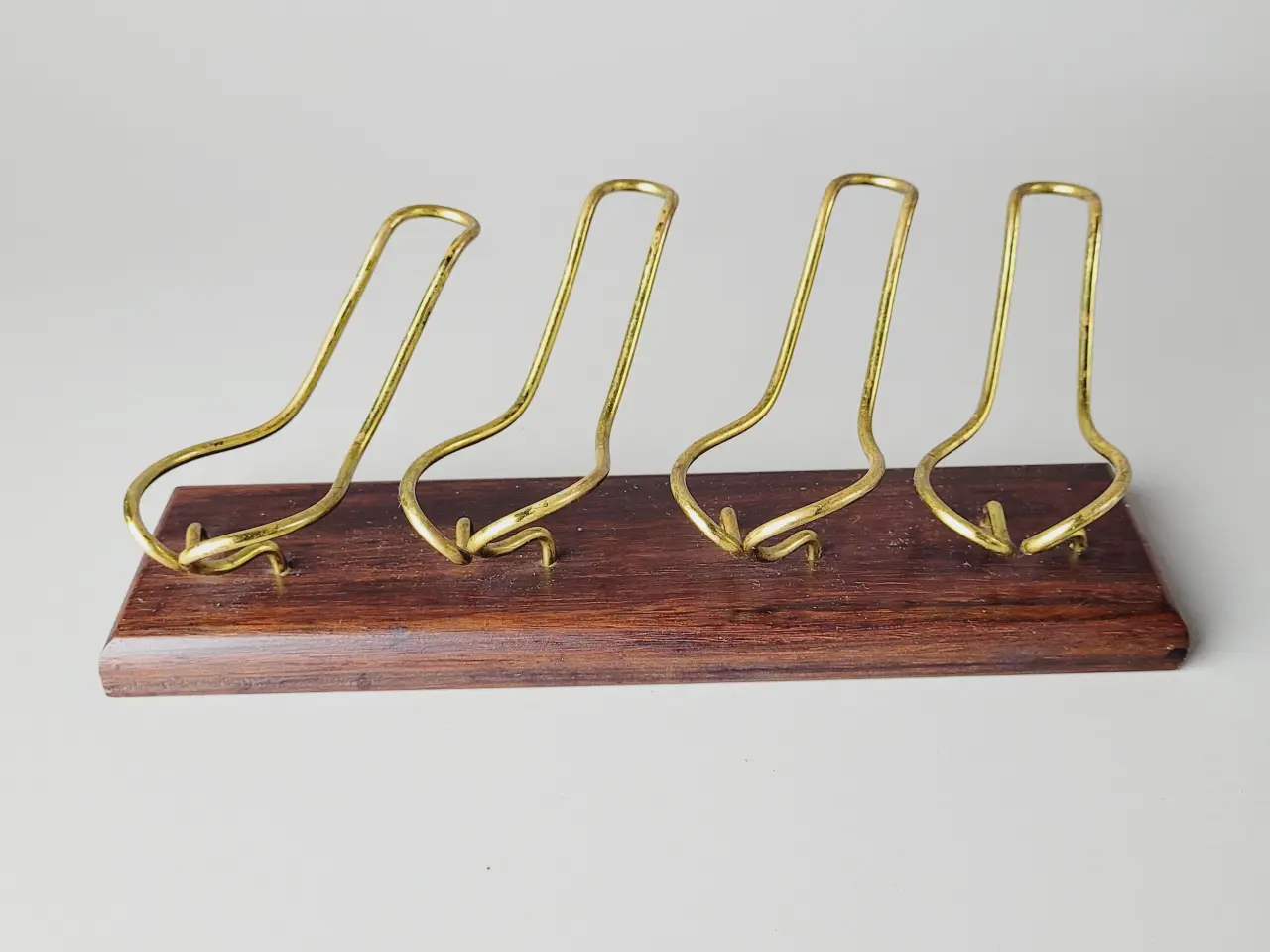 Billede 7 - ⭐️· Vintage pibestativ i palisander og messing