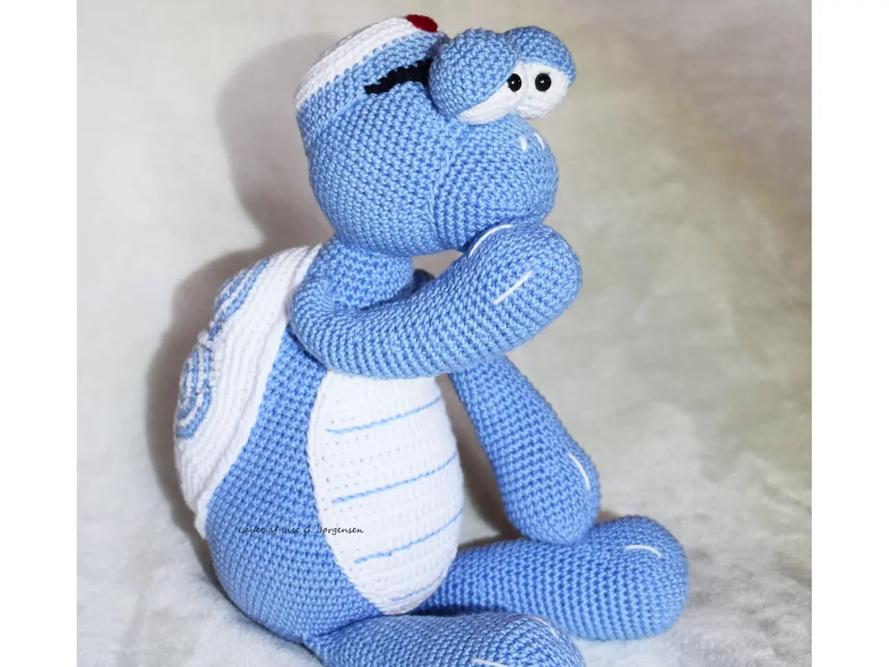 Billede 1 - Hæklede studenter-skildpadder, 32 cm