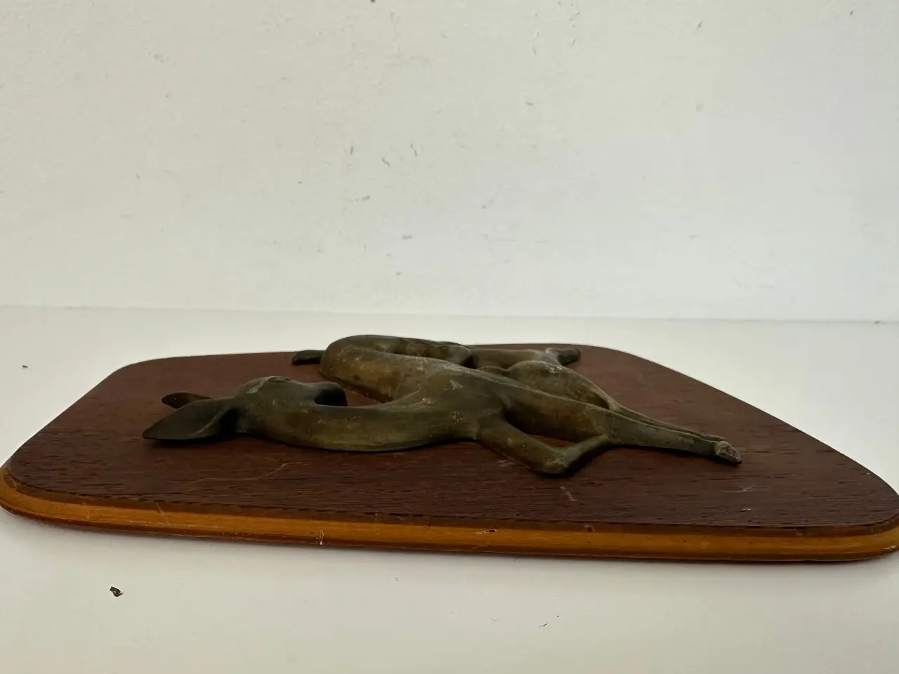 Billede 6 - Vægrelief i teak og bronze (rådyr)