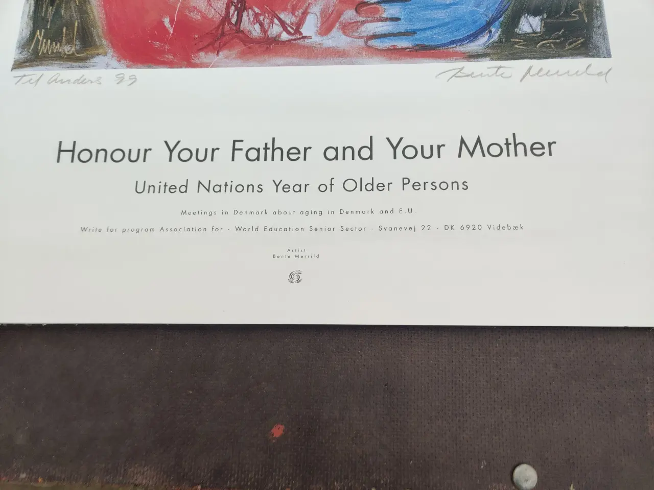 Billede 3 - Plakat BENTE MERRILD 