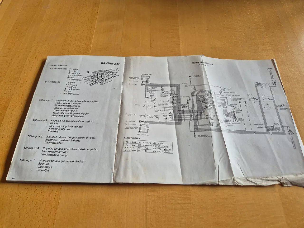 Billede 3 - Instruktionsbog SIMCA 1100.
