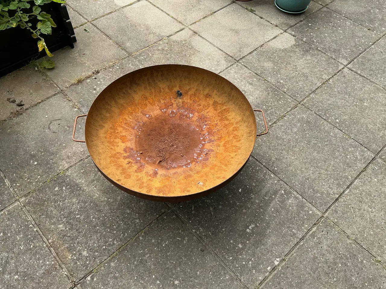Billede 1 - Bålfad i corten stål.