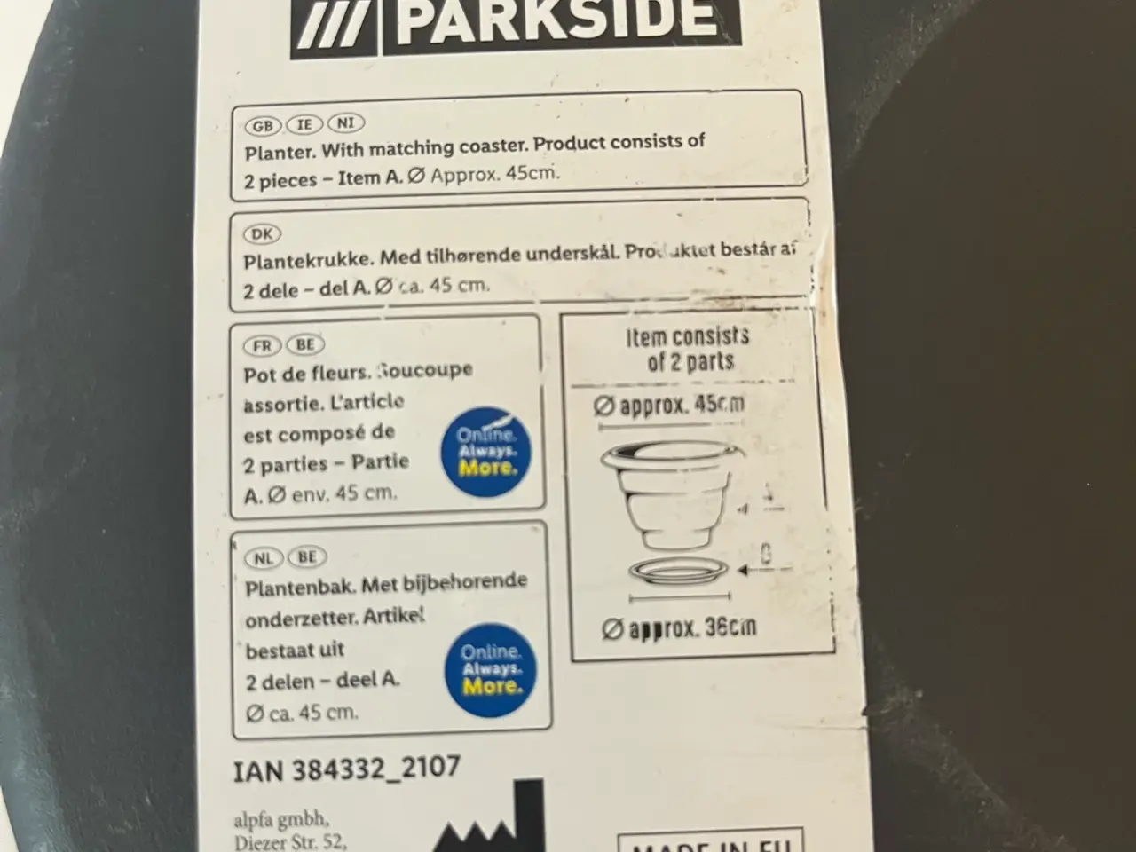 Billede 4 - Plantekrukke i plast