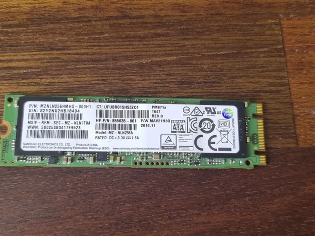 Billede 2 - Samsung PM871 - 256GB SATA m.2 SSD