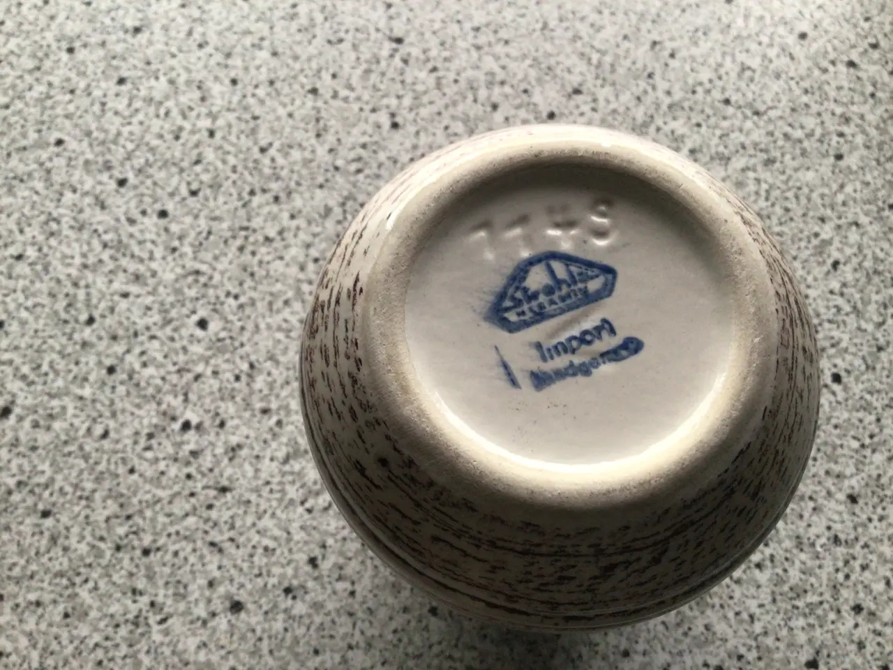 Billede 1 - Vase 12 cm i brunlige nuancer