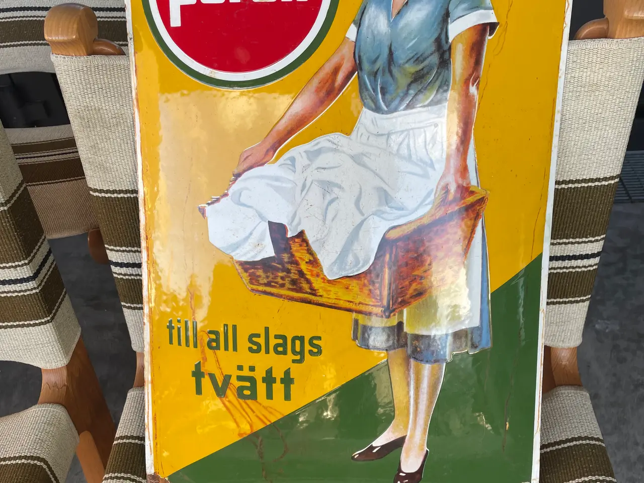 Billede 1 - Emalje skilt fra Sverige