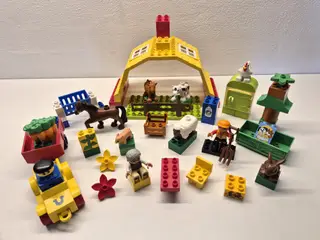 Duplo Bondegård med Dyr samt forskellige figurer