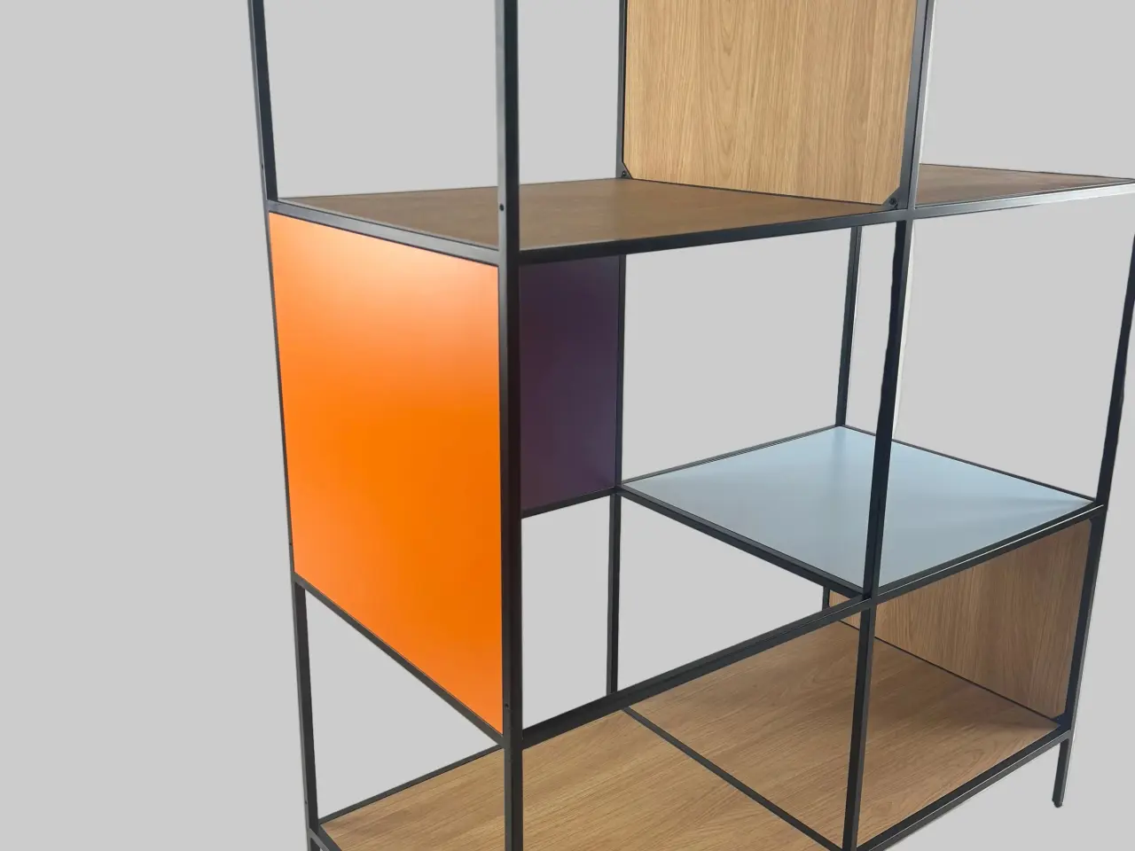 Billede 4 - Metalreol – Multifarvet 119x55x202 cm
