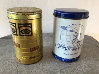 2 stk. retro dåser