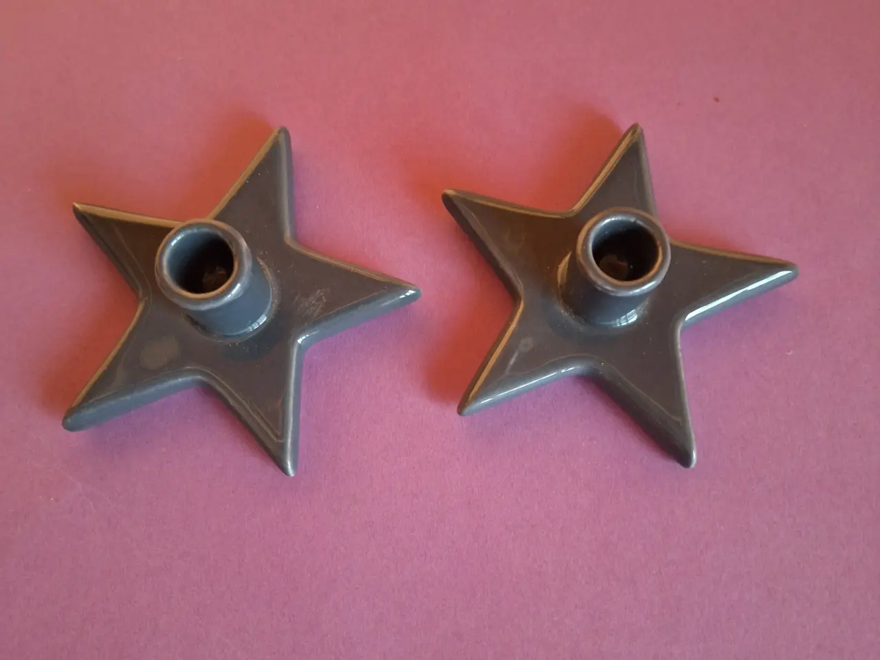 Billede 1 - lysestager, 2 stk.