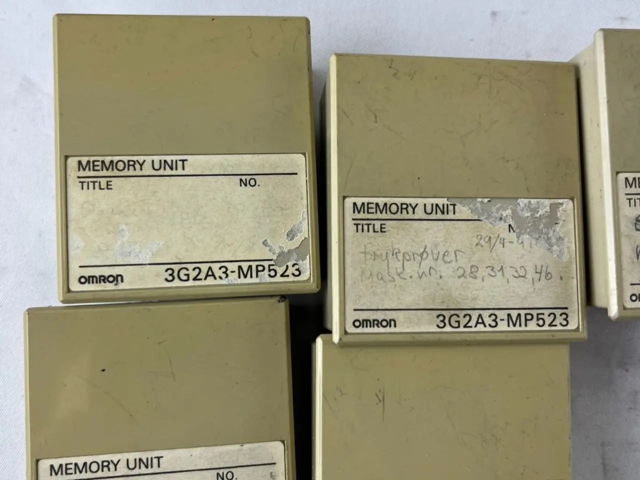 Billede 4 - Omron 3G2A3-MP523 Memory Unit parti of 5 PLC