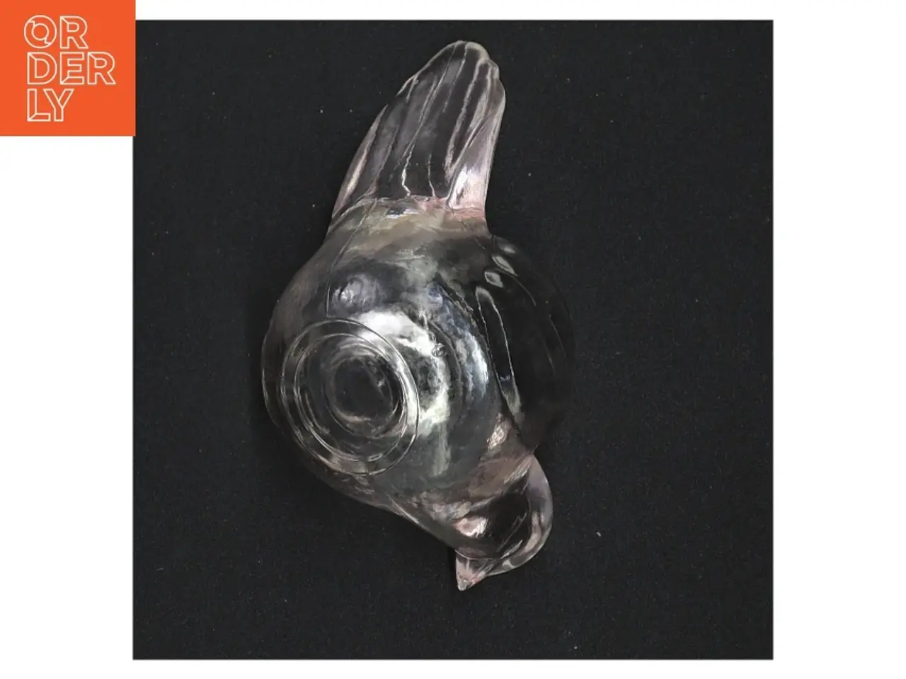 Billede 3 - Glasfugl lysestage skål(str. 12 x 7 x 8 cm)