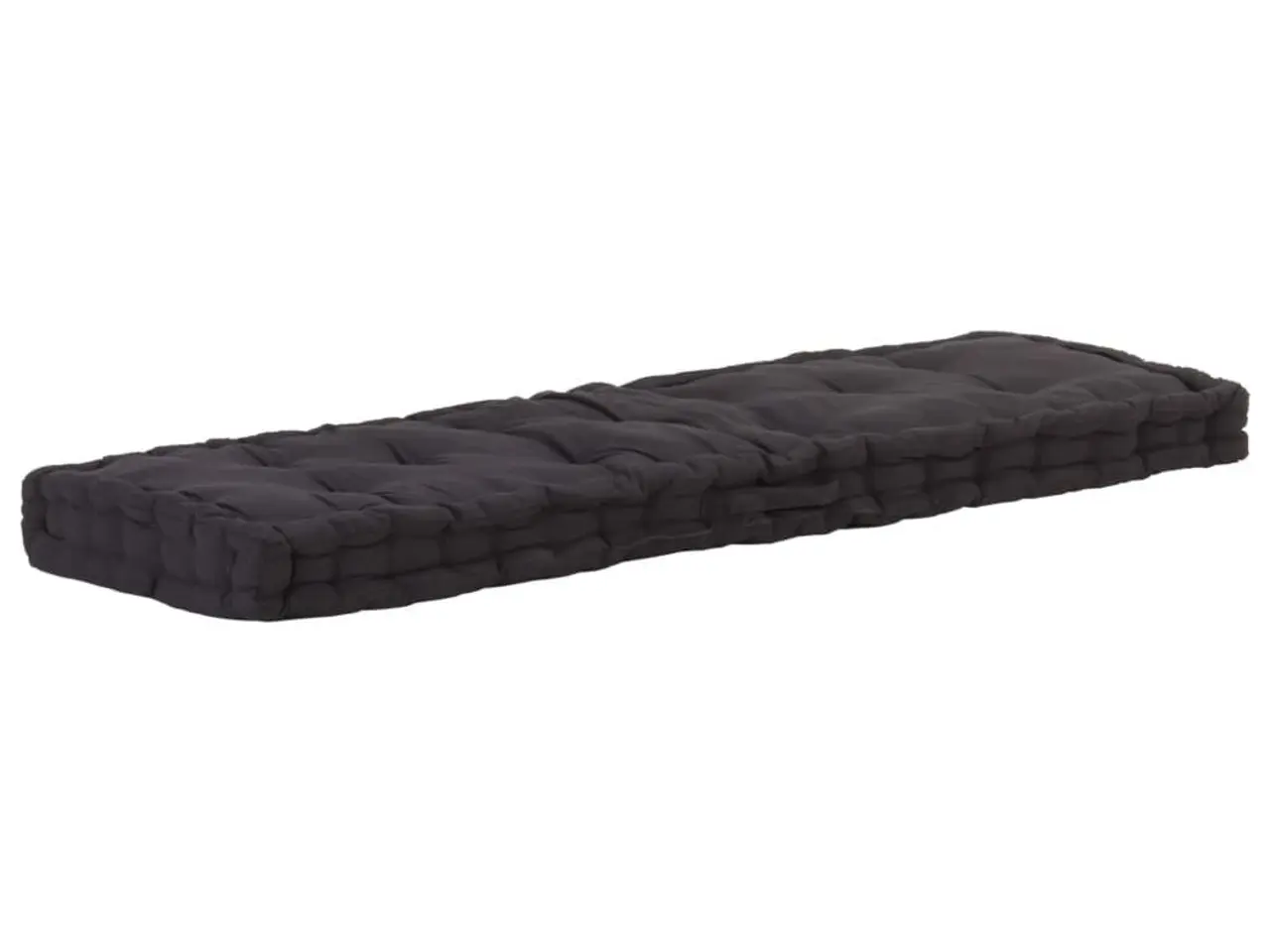 Billede 3 - Hynder til pallesofa 2 stk. i bomuld 120 cm - sort