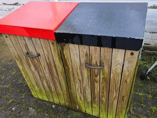 Dobbelt affaldsstativ kan afhentes 