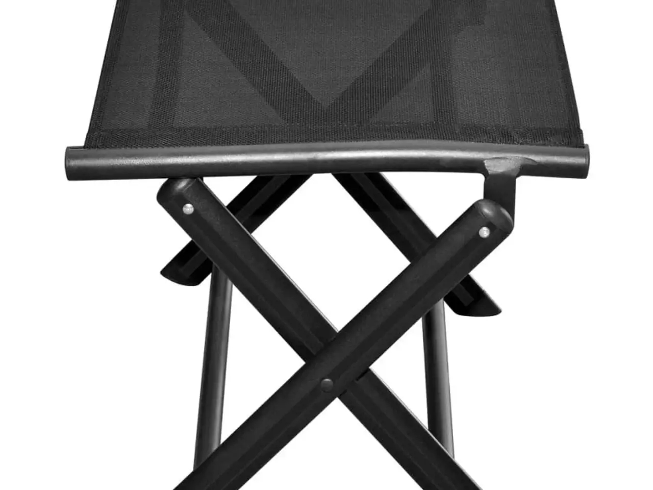 Billede 4 - Foldbar fodskammel aluminium og textilene sort