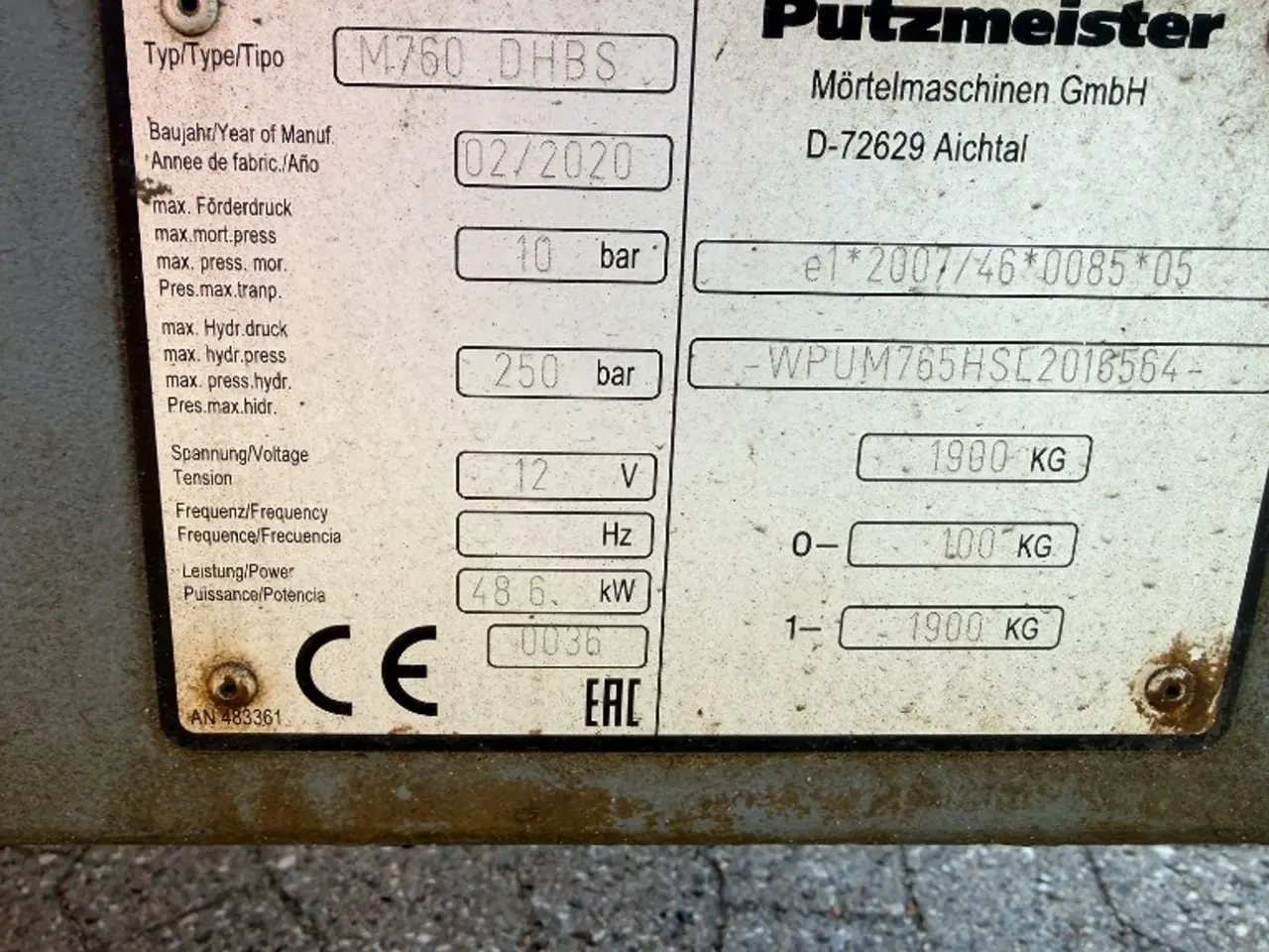 Billede 3 - Putzmeister M760 DHBS