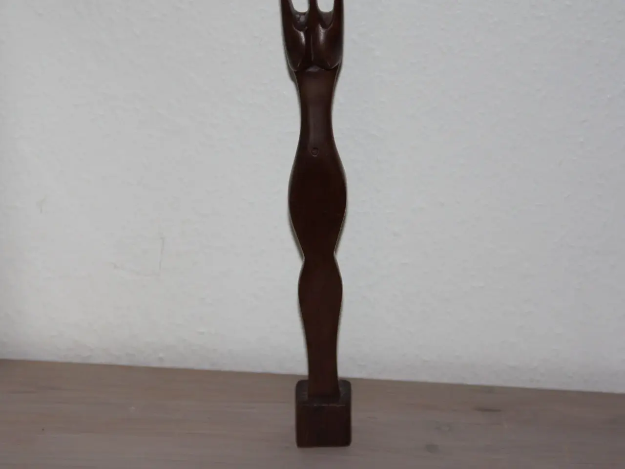 Billede 4 - Træ kvinde figur / lysestage højde 43 cm