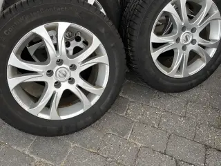 Alufælge monteret med vinterdæk