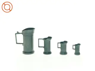 Peltrato Sæt af tin målekopper kander (str. 5 cm til 13 cm)
