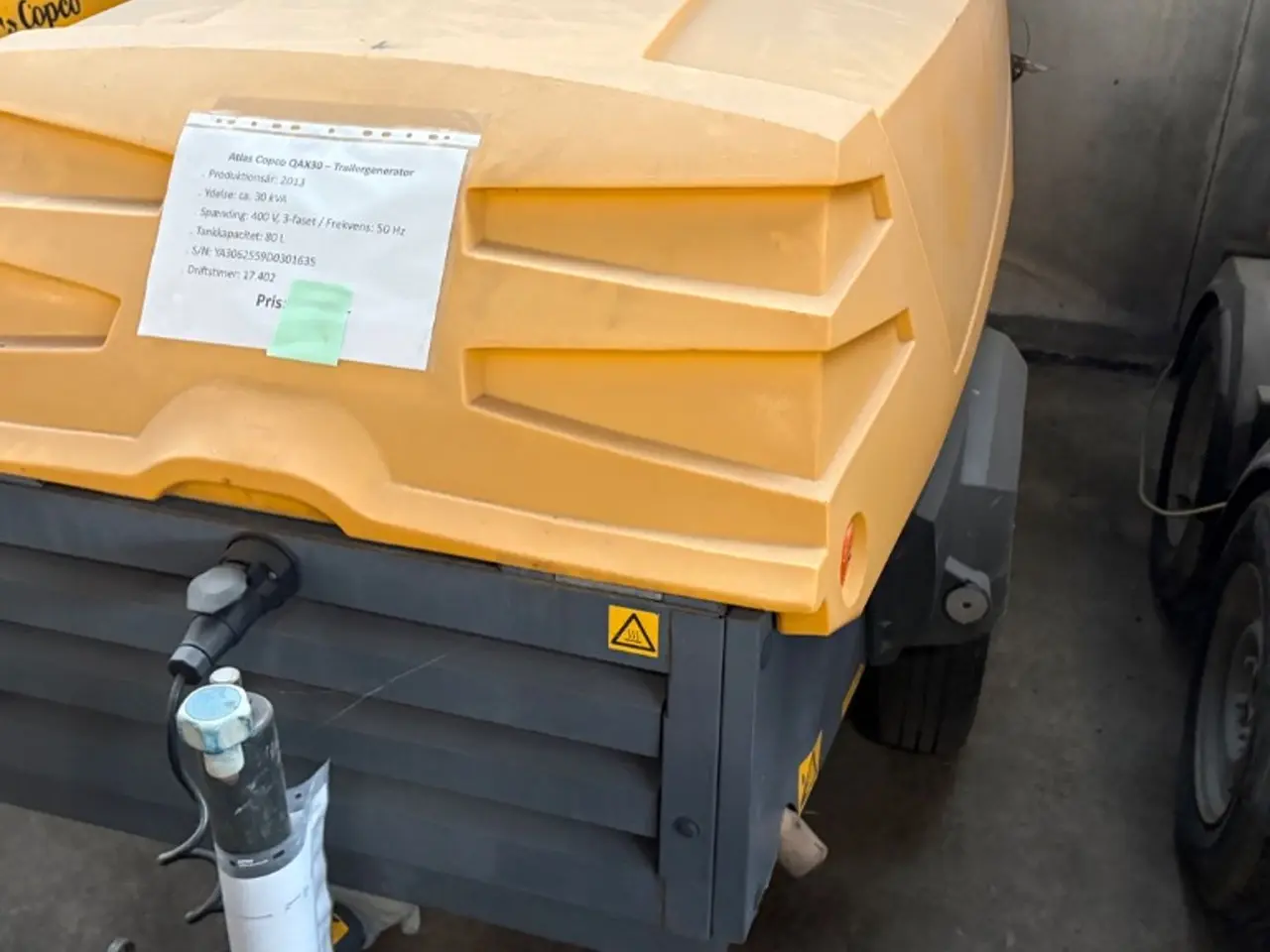 Billede 3 - Atlas Copco QAX 30 Mobil generator 30 kVA / 24 kW