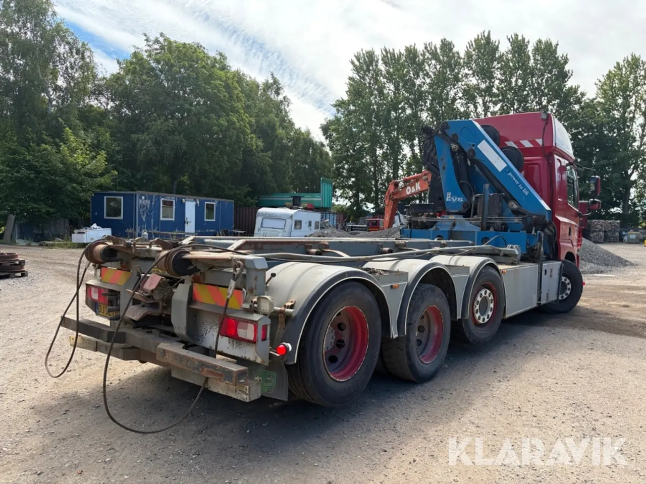 Billede 5 - Lastbil DAF CF med wirehejs og HMF kran