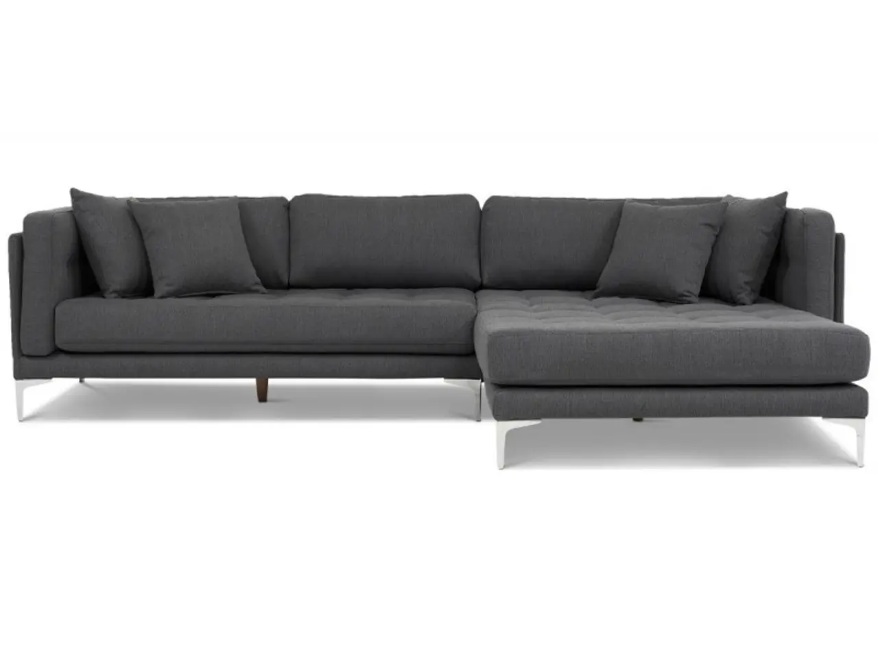 Billede 1 - XL Chaiselong sofa højrevendt - Koksgrå Inari 96