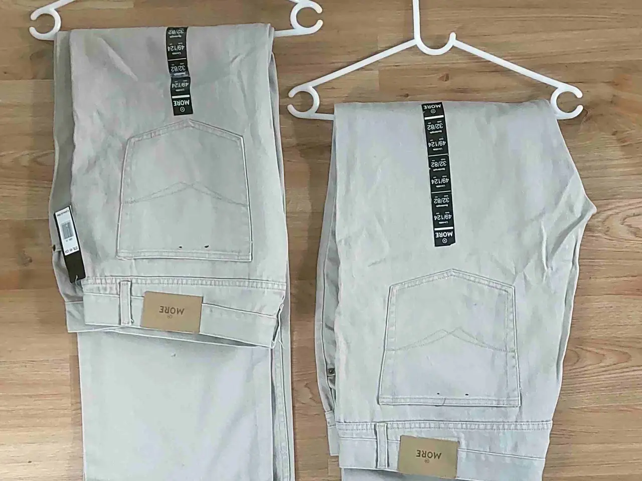 Billede 1 - Jeans, Beige, størrelse 56, 100% bomuld