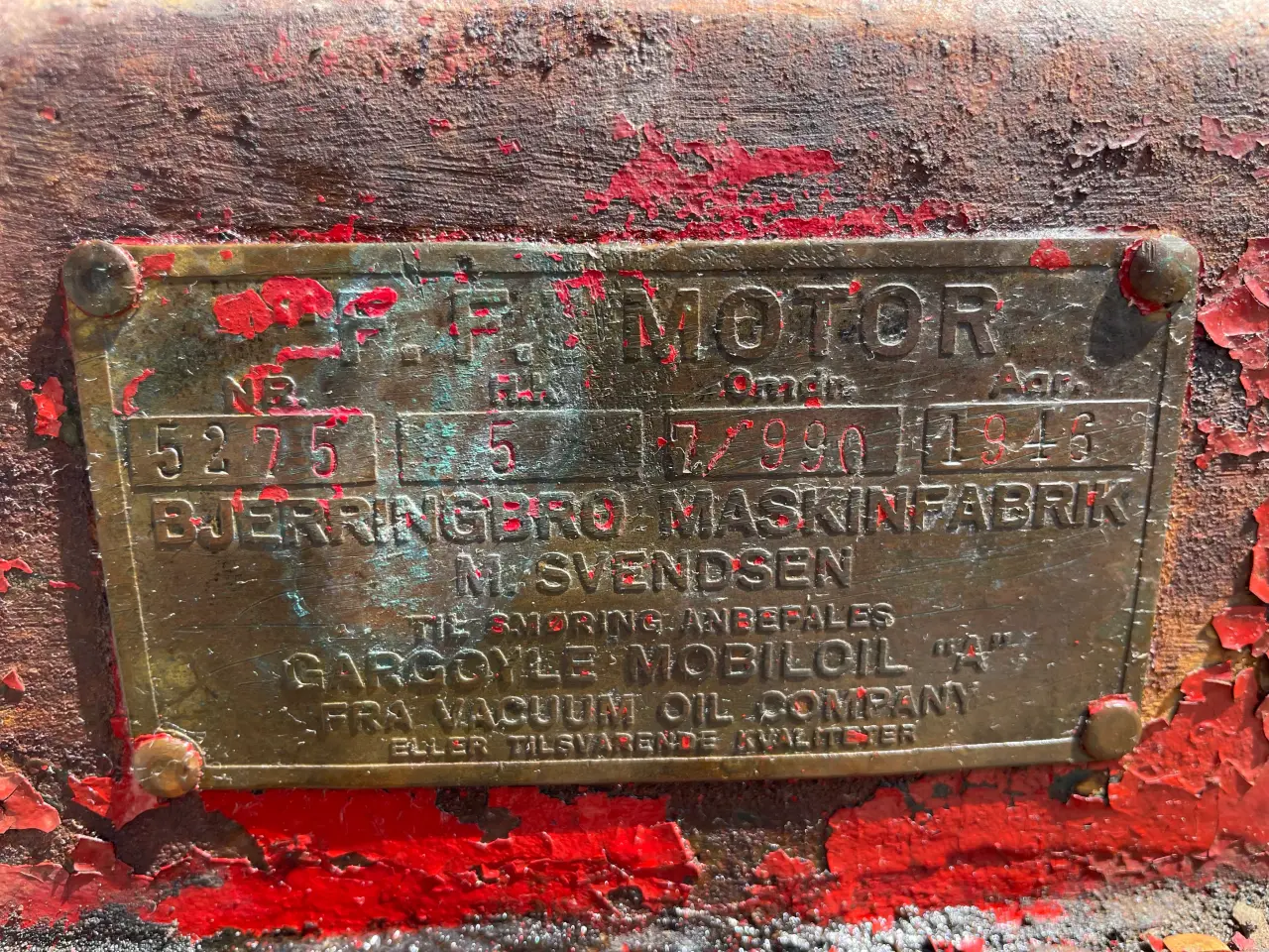 Billede 2 - Petroleumsmotor F.F / 1946