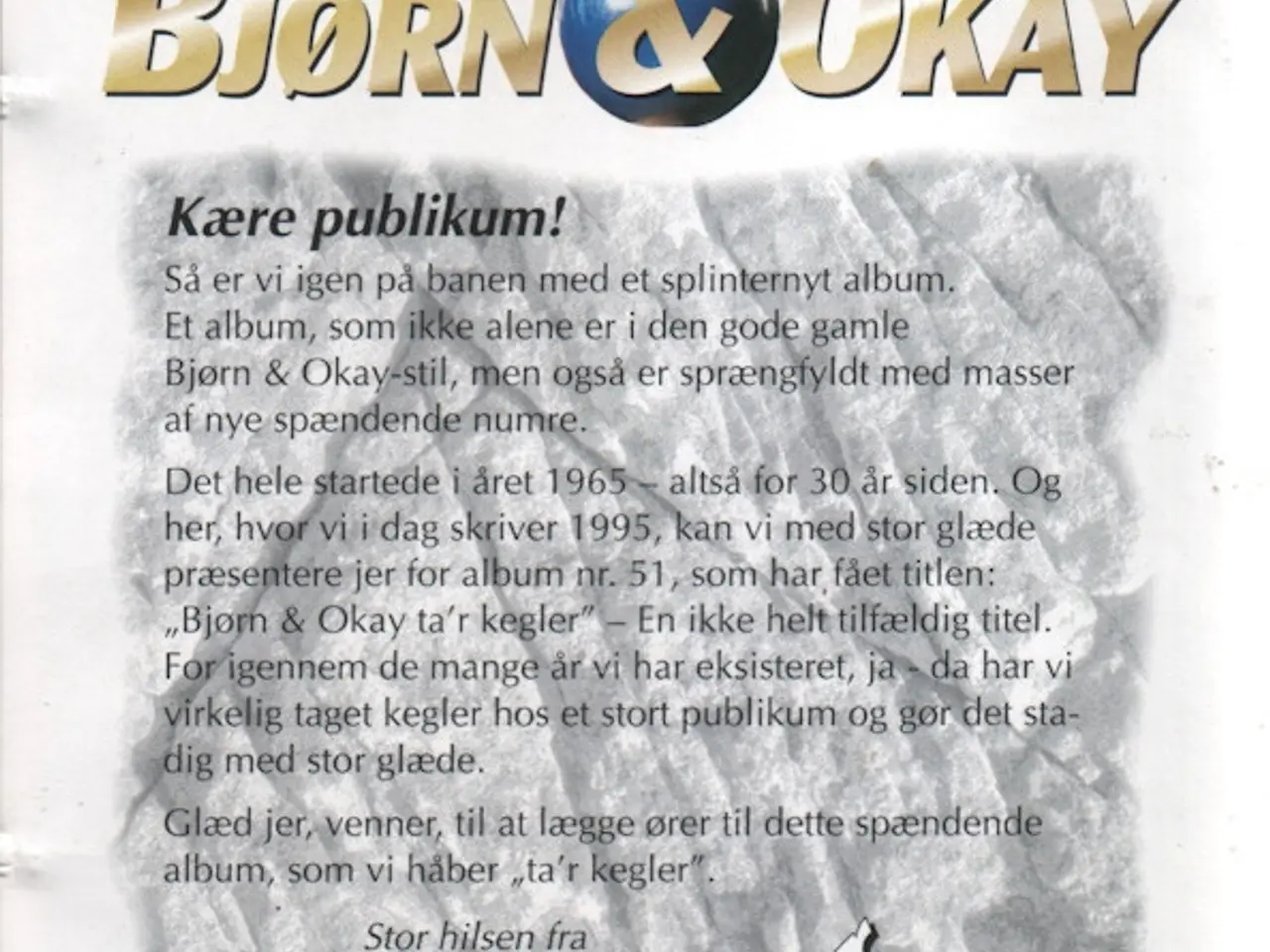 Billede 4 - Bjørn & Okay – Bjørn & Okay - Ta'r Kegler – CD