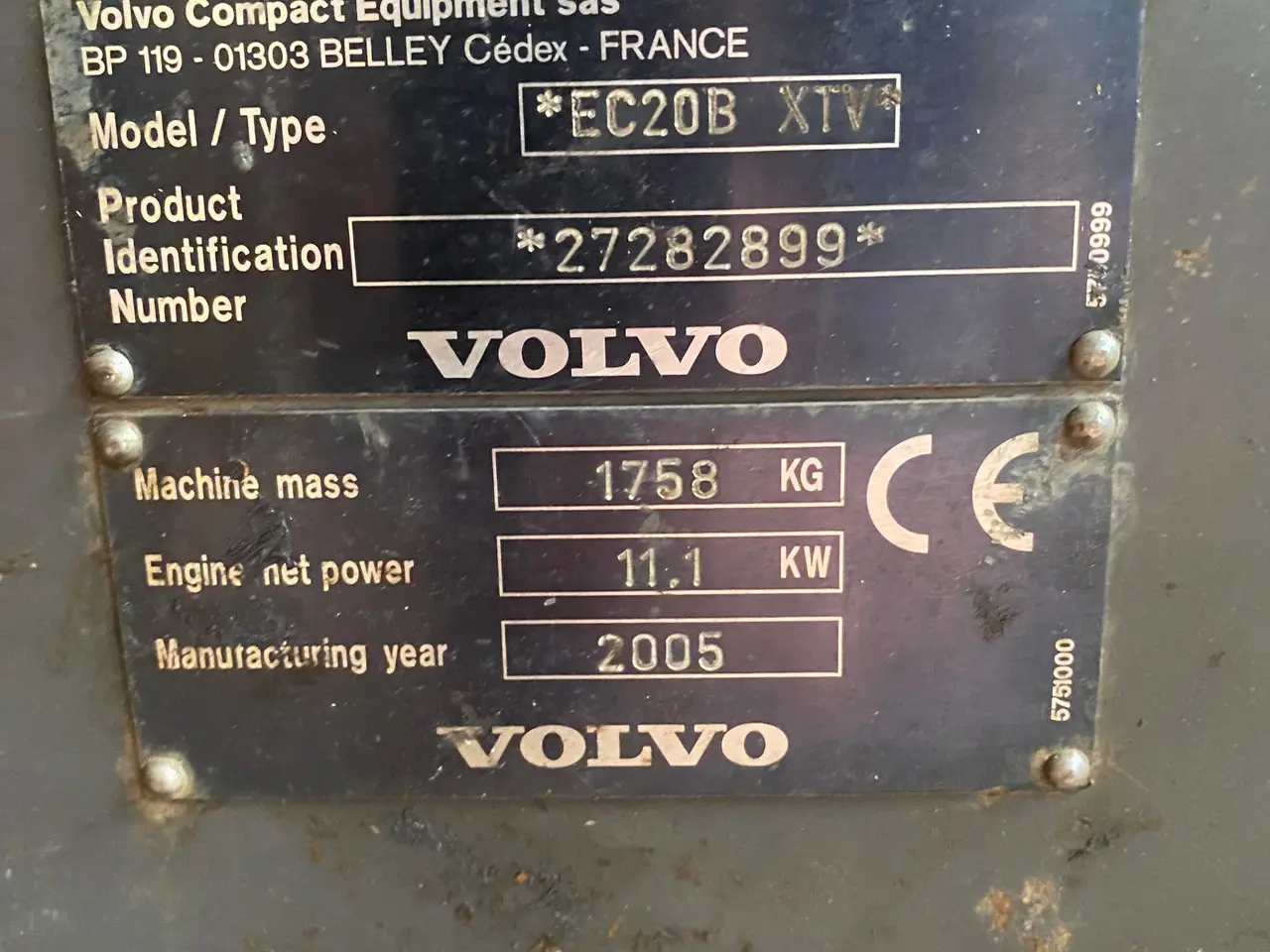 Billede 3 - Volvo ec20b