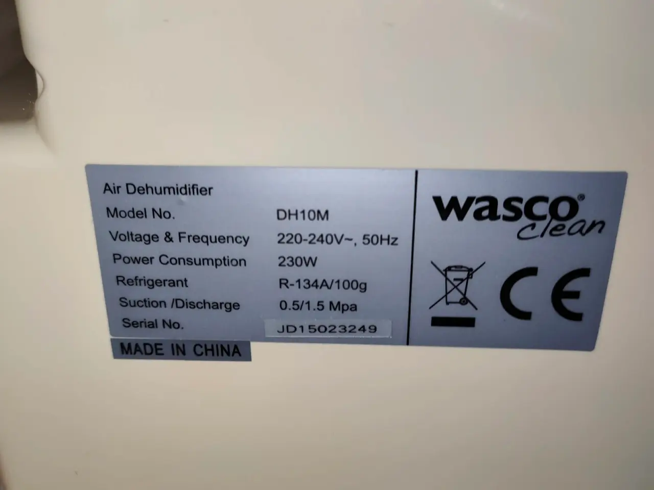 Billede 8 - Wasco DH10M Luftaffugter