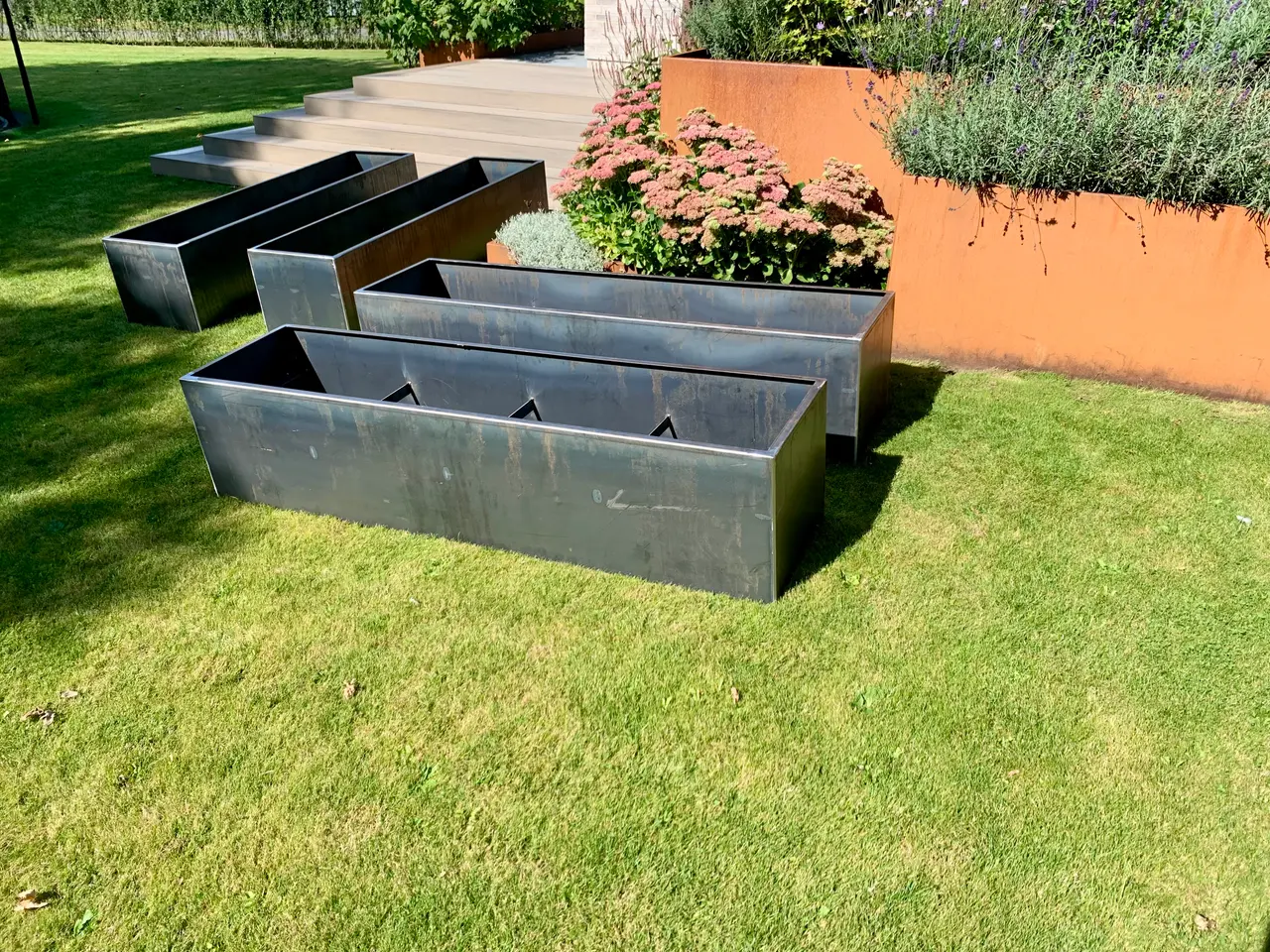 Billede 3 - Corten plantekasser 6 stk
