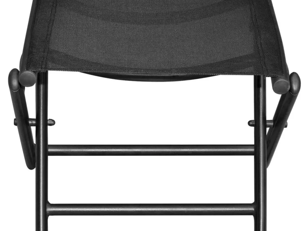 Billede 3 - Foldbar fodskammel aluminium og textilene sort
