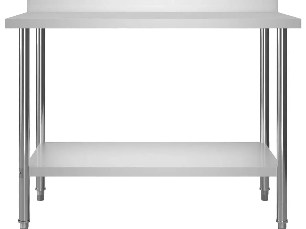 Billede 3 - Arbejdsbord til køkken med stænkplade 120×60×93 cm - rustfrit stål