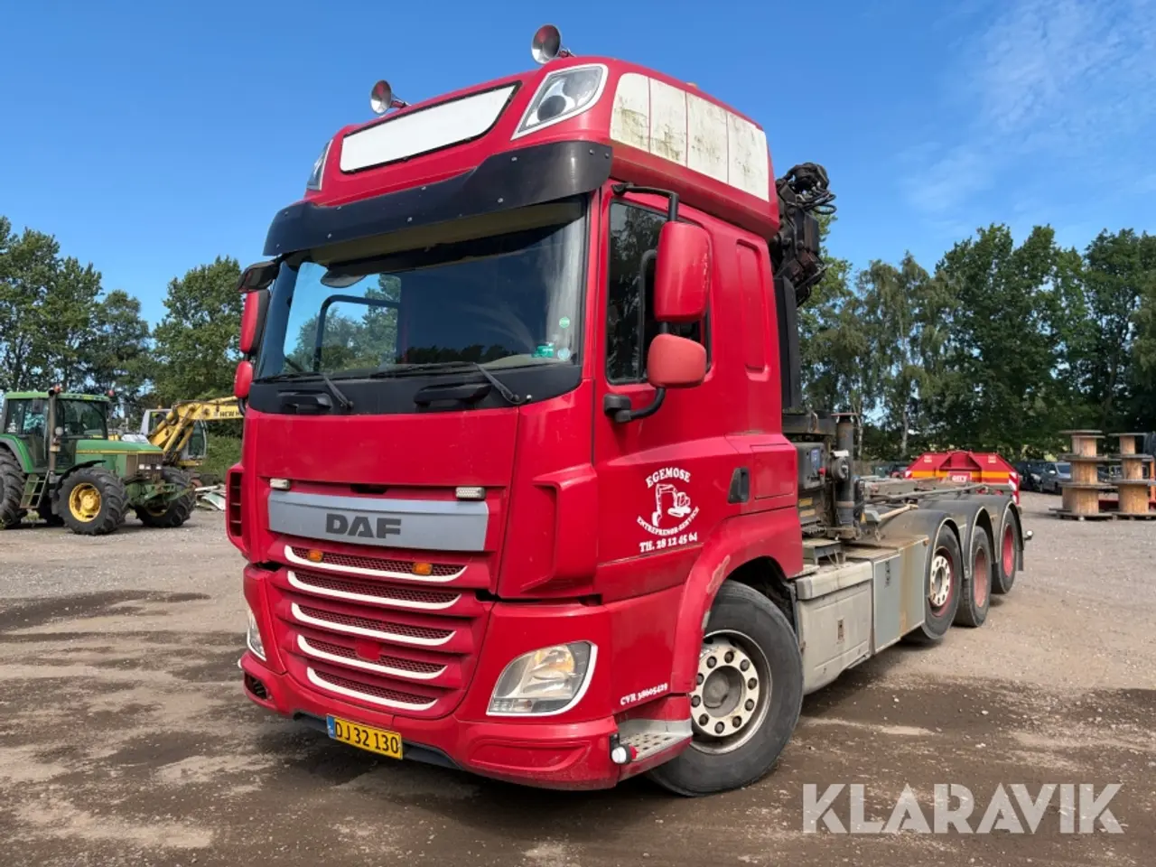 Billede 1 - Lastbil DAF CF med wirehejs og HMF kran