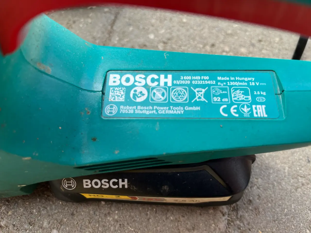 Billede 3 - Bosch AHS 50-20 LI hækkeklipper 18V