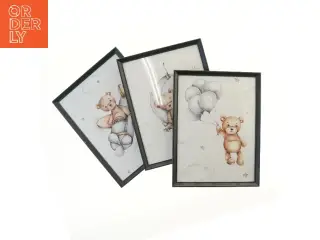 Børneplakater med bjørne fra IKEA (str. 42x32,5 cm)